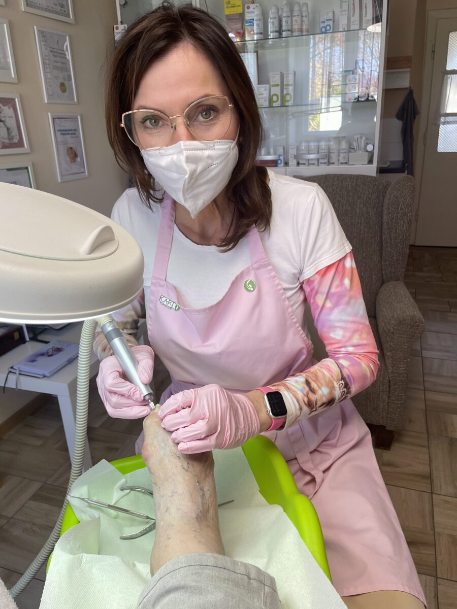 Gabriela Salichova pedikura